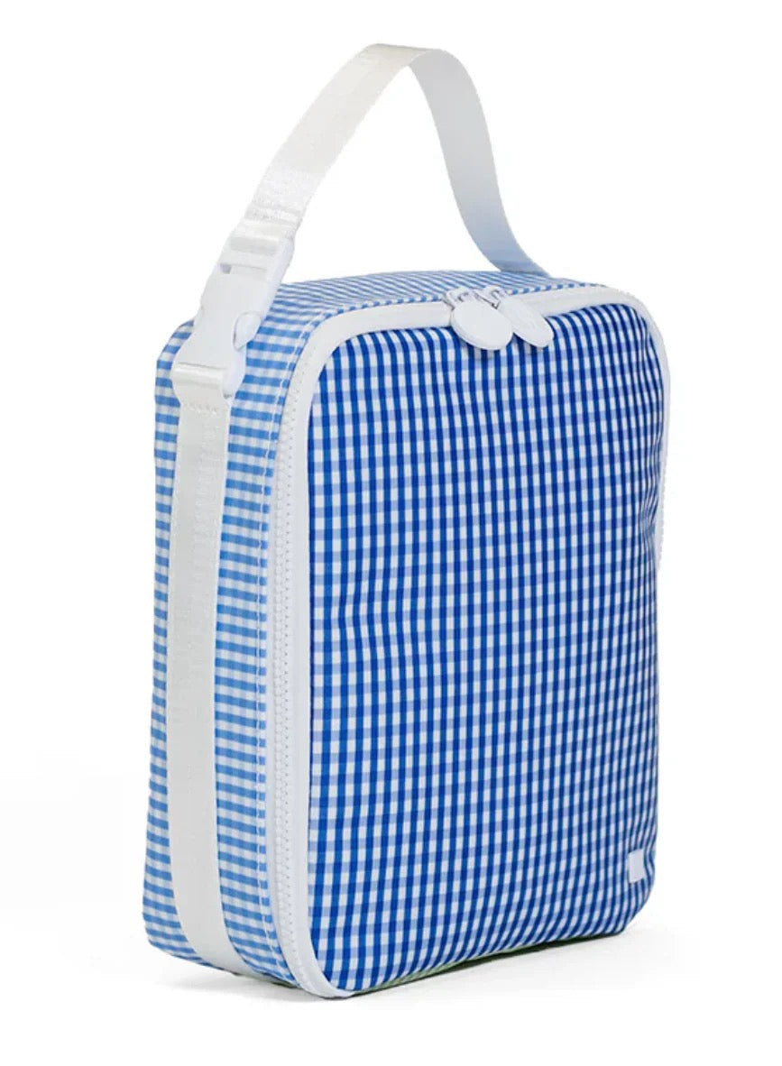 Insulated Lunch Box- Patch Blue