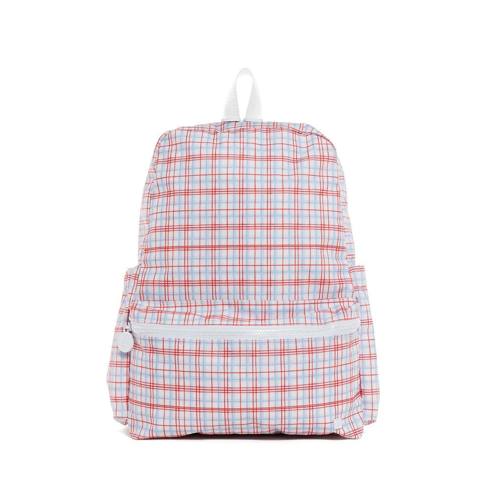 Backpacker- Plaid Red