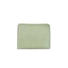 Roadie Large Zip Pouch- Gingham Moss