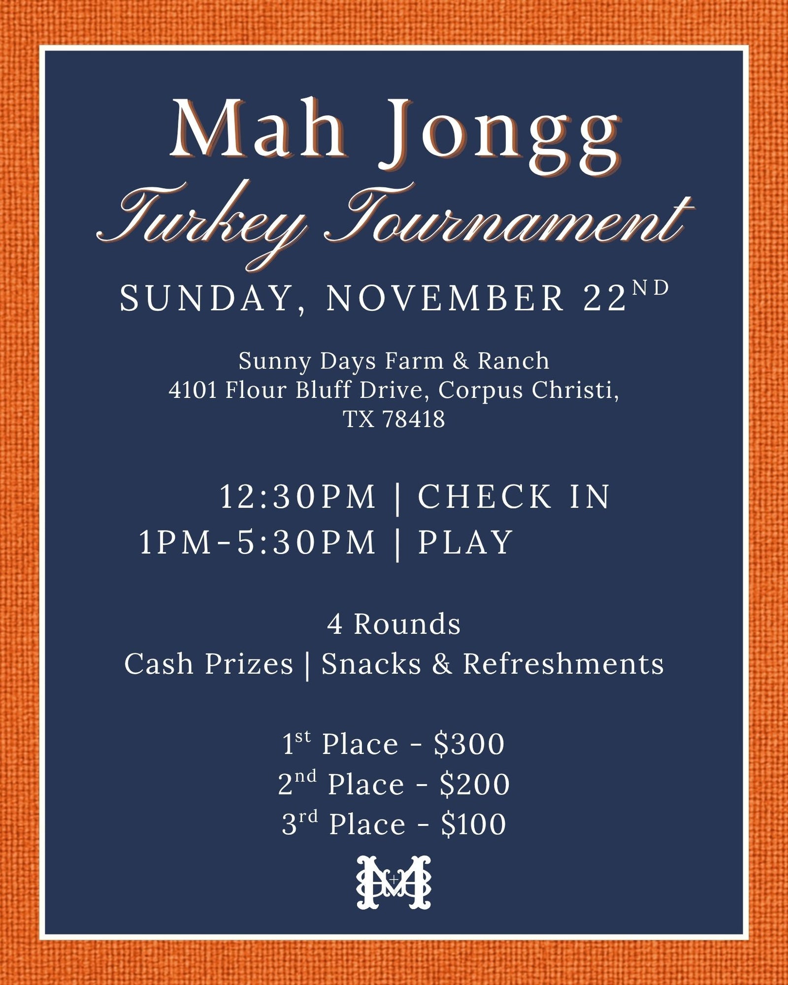 Mahjongg Turkey Tournament