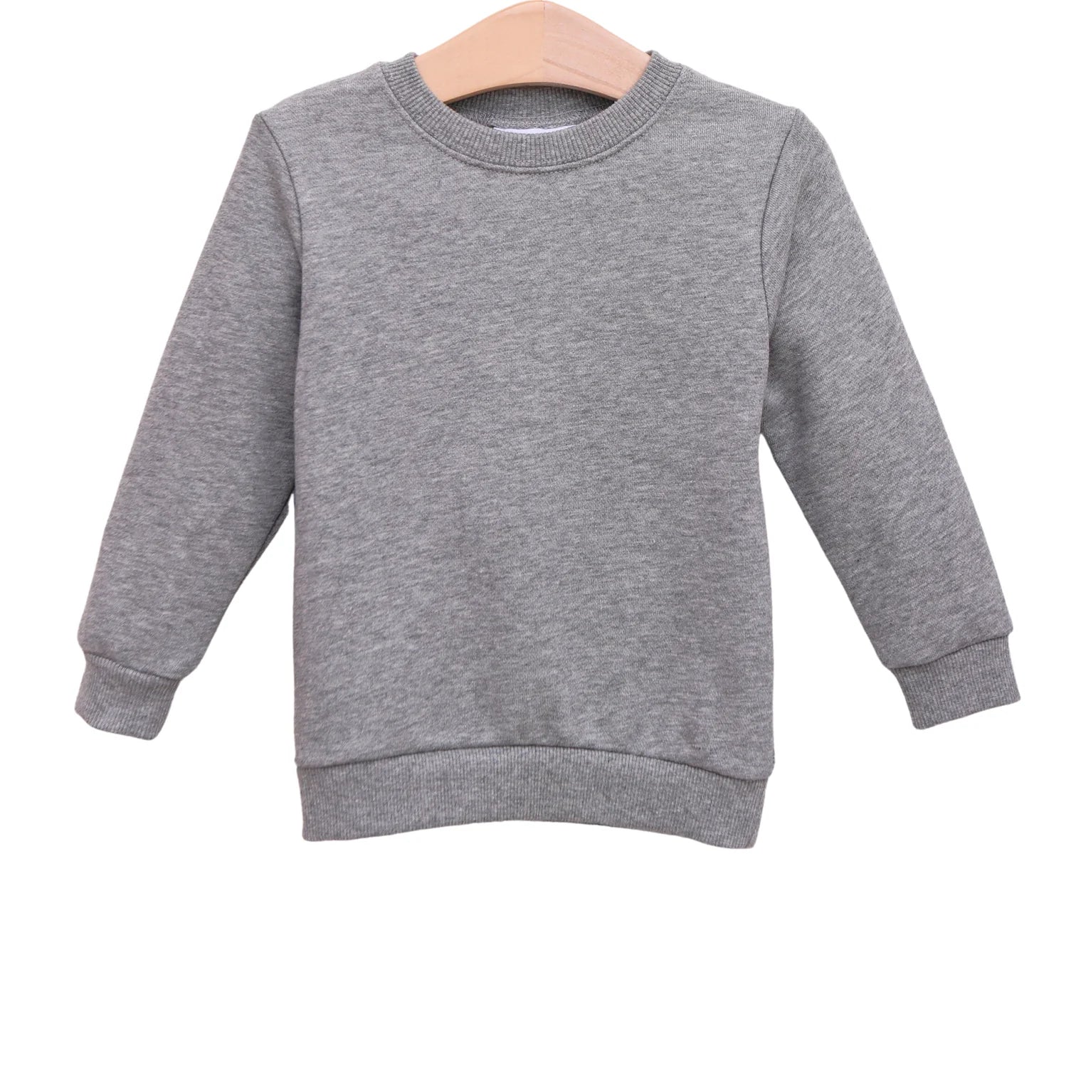 Boys Gray Embroidered Sweatshirt