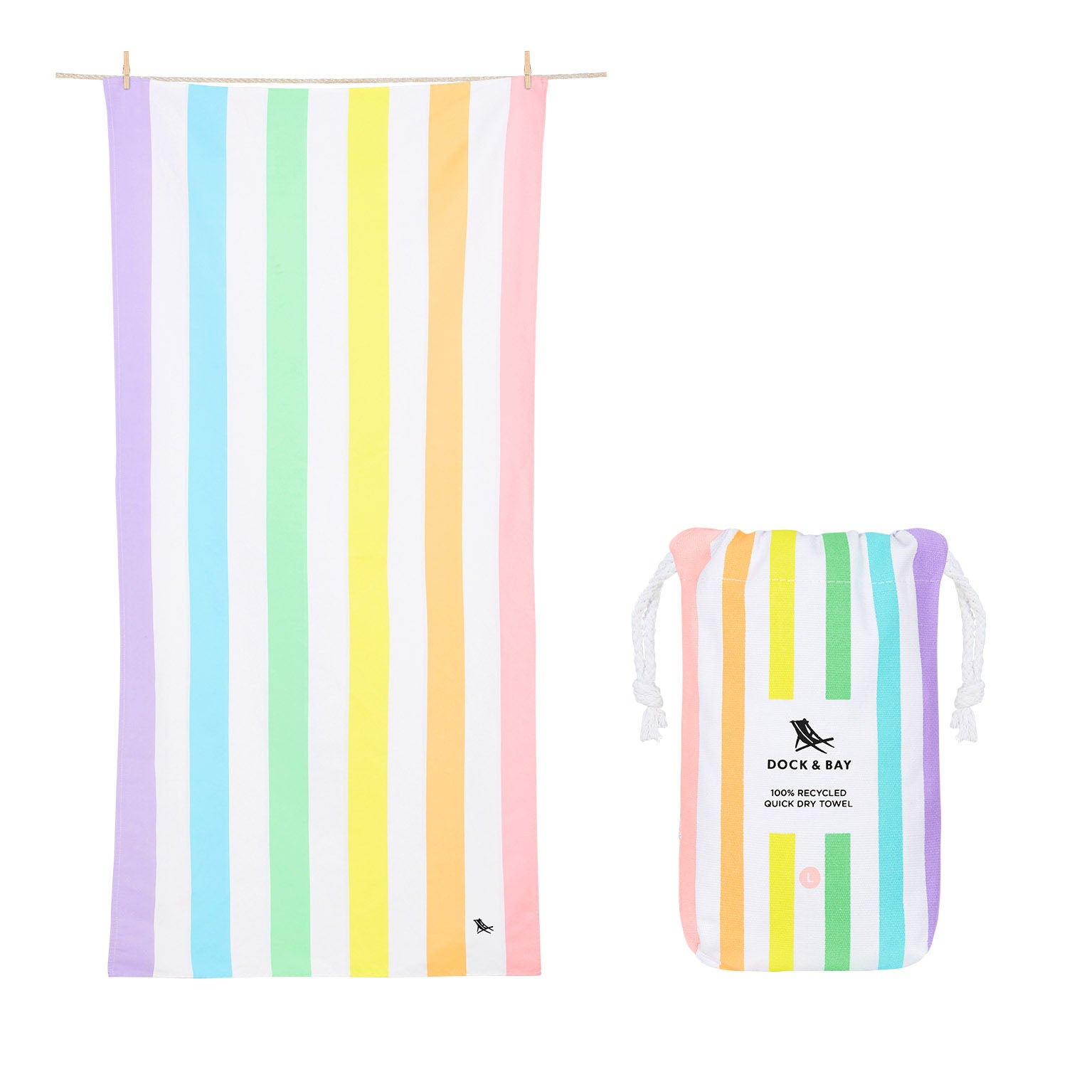 Dock & Bay Large Towel - Unicorn Waves