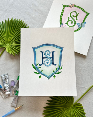 Watercolor Crest  Workshop Reservation