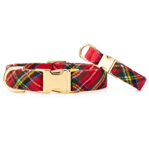 Tartan Plaid Flannel Holiday Dog Collar