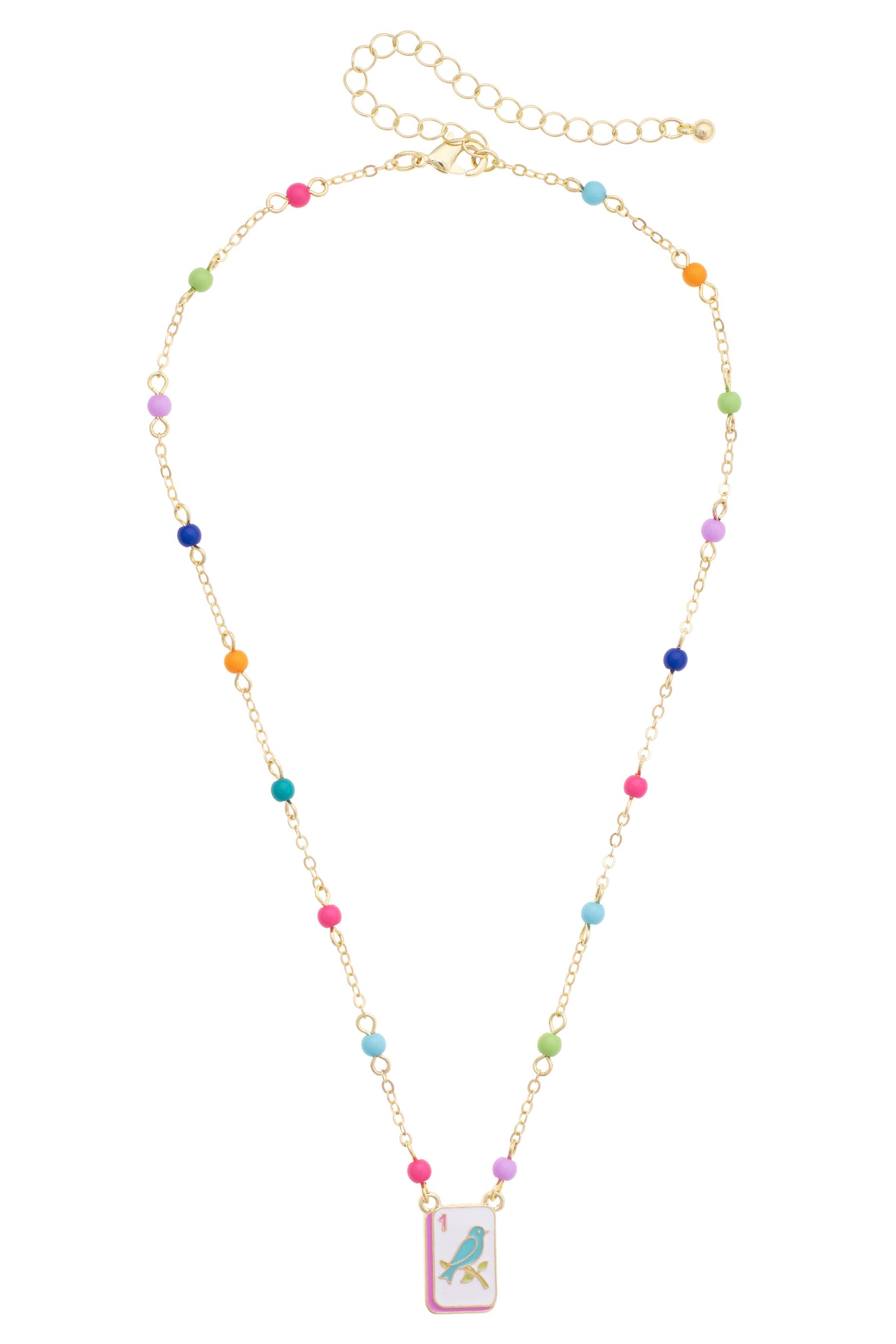 Bird Bam Layering Necklace in Pastel Multi
