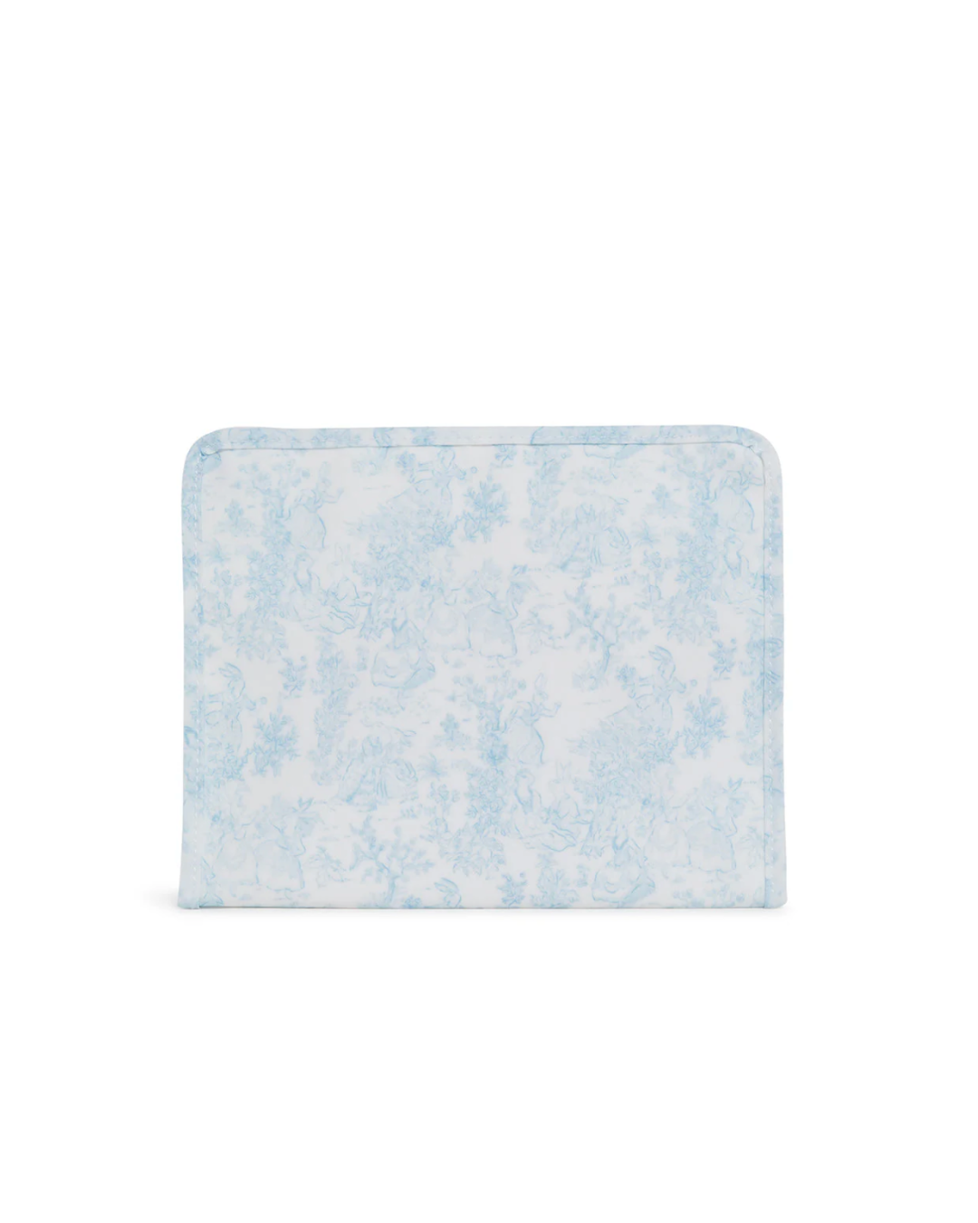 Roadie Large Zip Pouch- Bunny Toile Blue