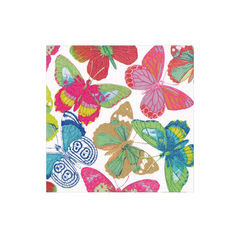 Butterflies Bright Cocktail Napkins