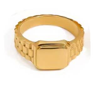 18K STAINLESS STEEL TARNISH FREE  RINGS | 40R119