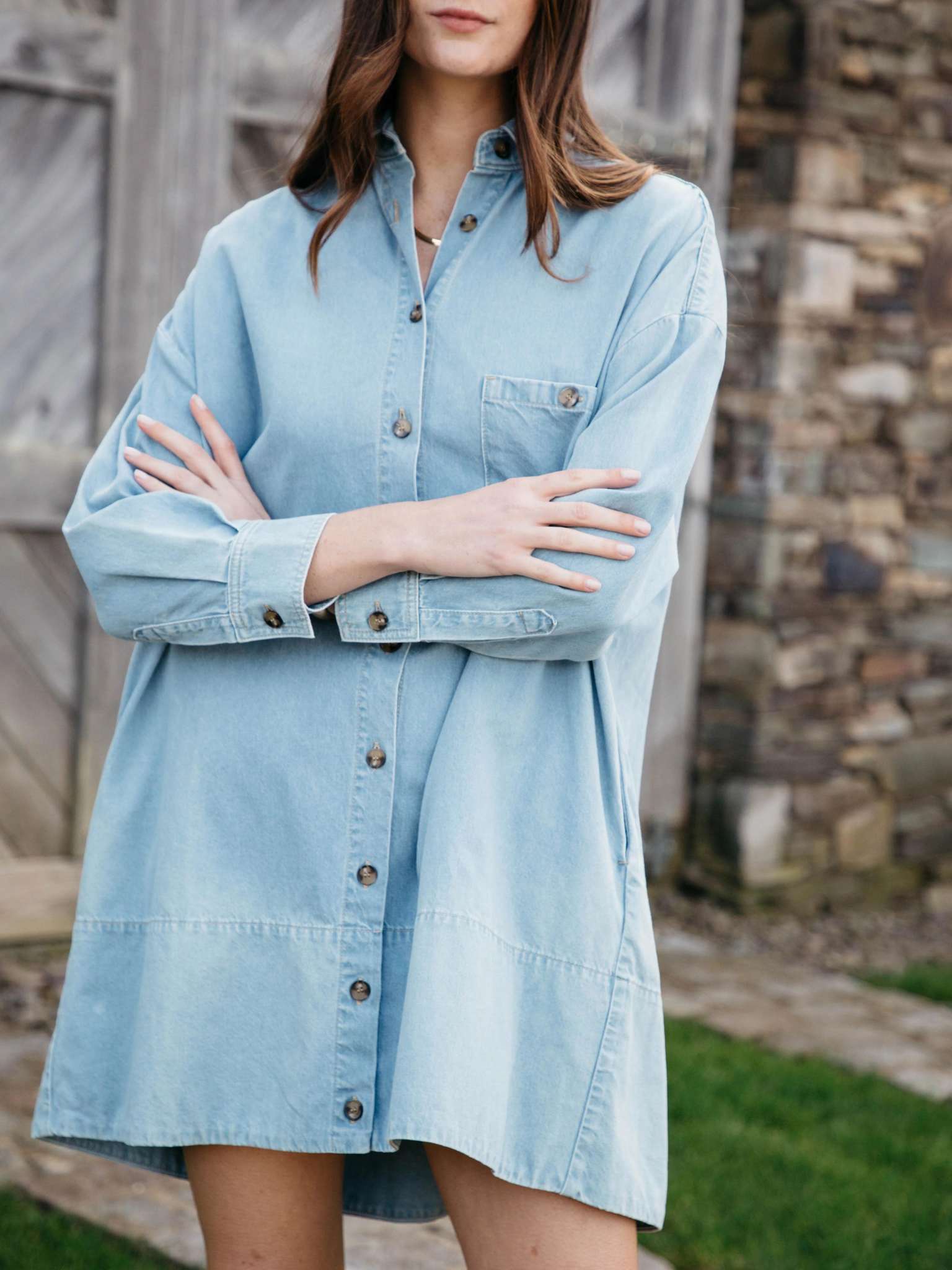 Lady Captain Luckenbach Denim Mini Dress