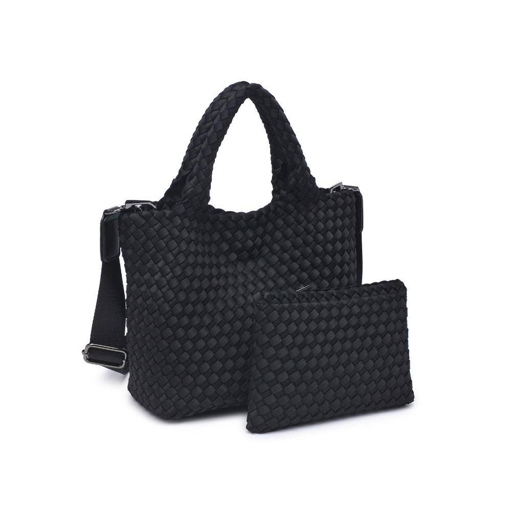 Sky's The Limit Woven Crossbody - Black