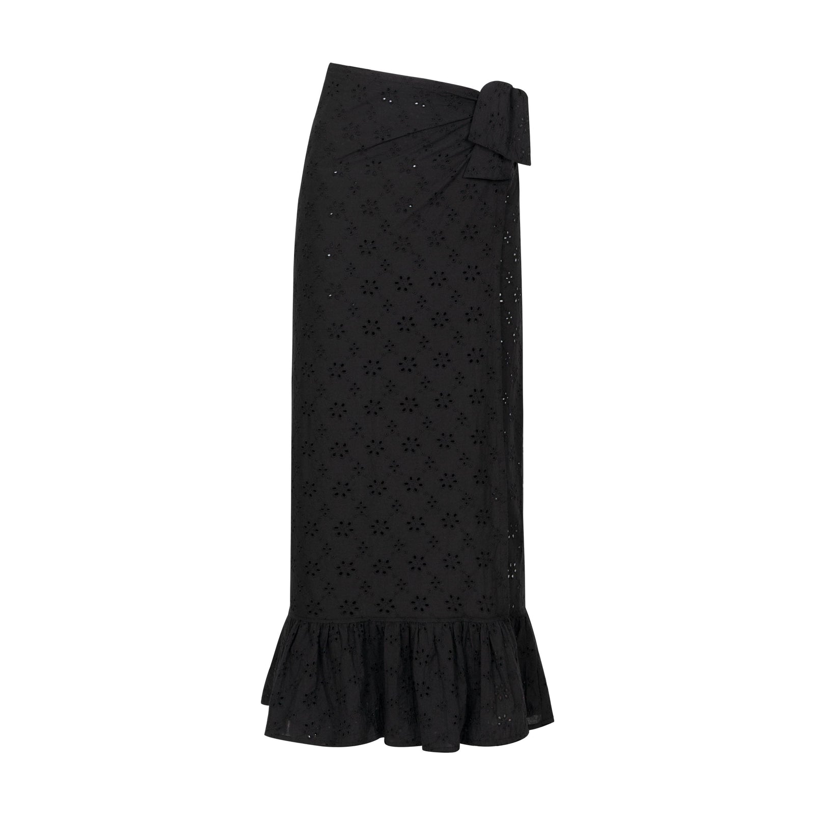 Black Eyelet Vienna Sarong