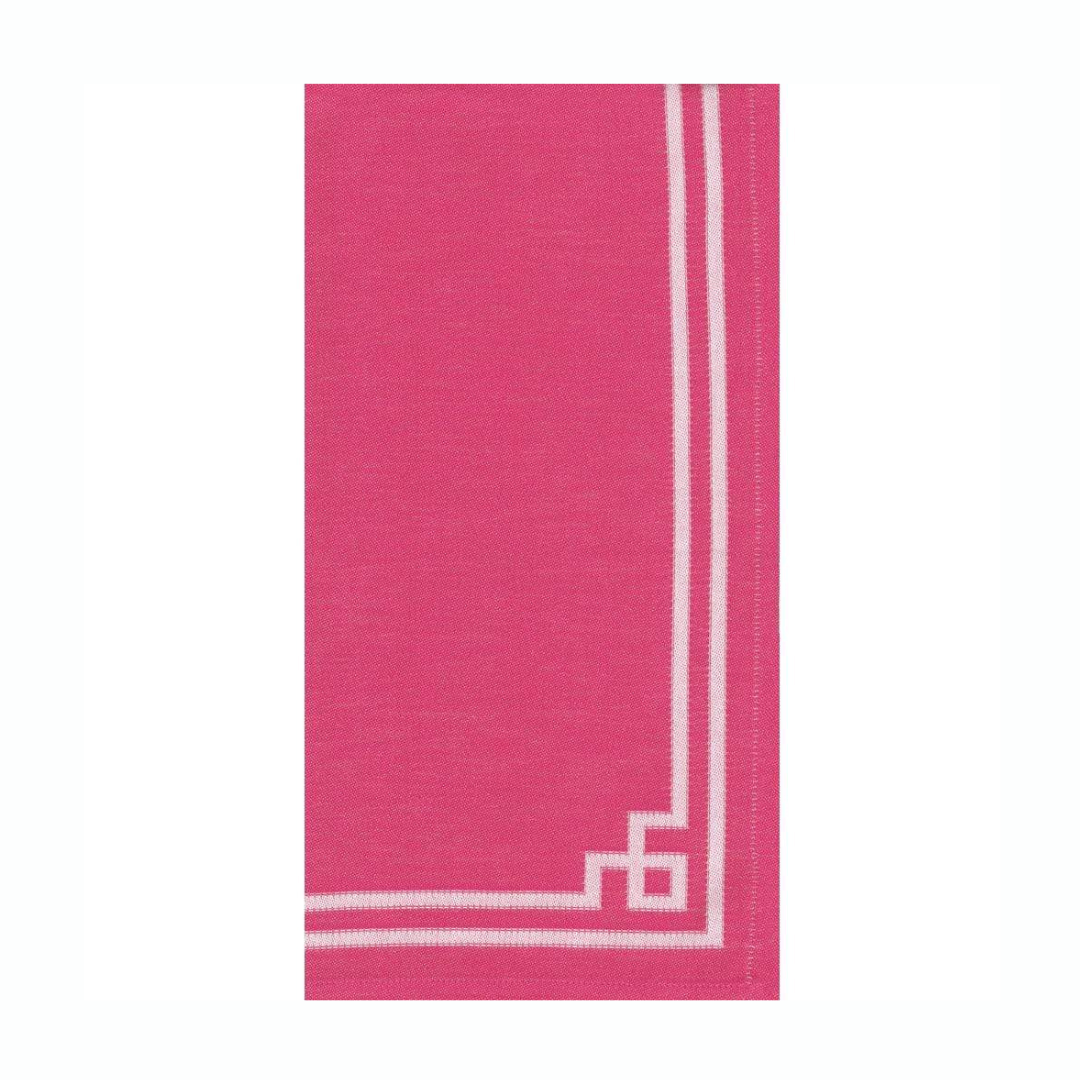 Rive Gauche Cotton Tea Towel in Fuchsia