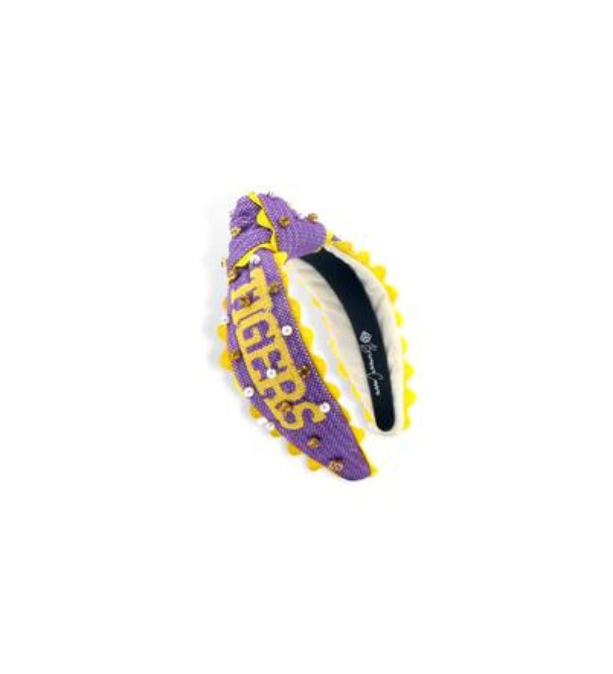 Geaux Tigers Cross Stitch Headband - CHILD