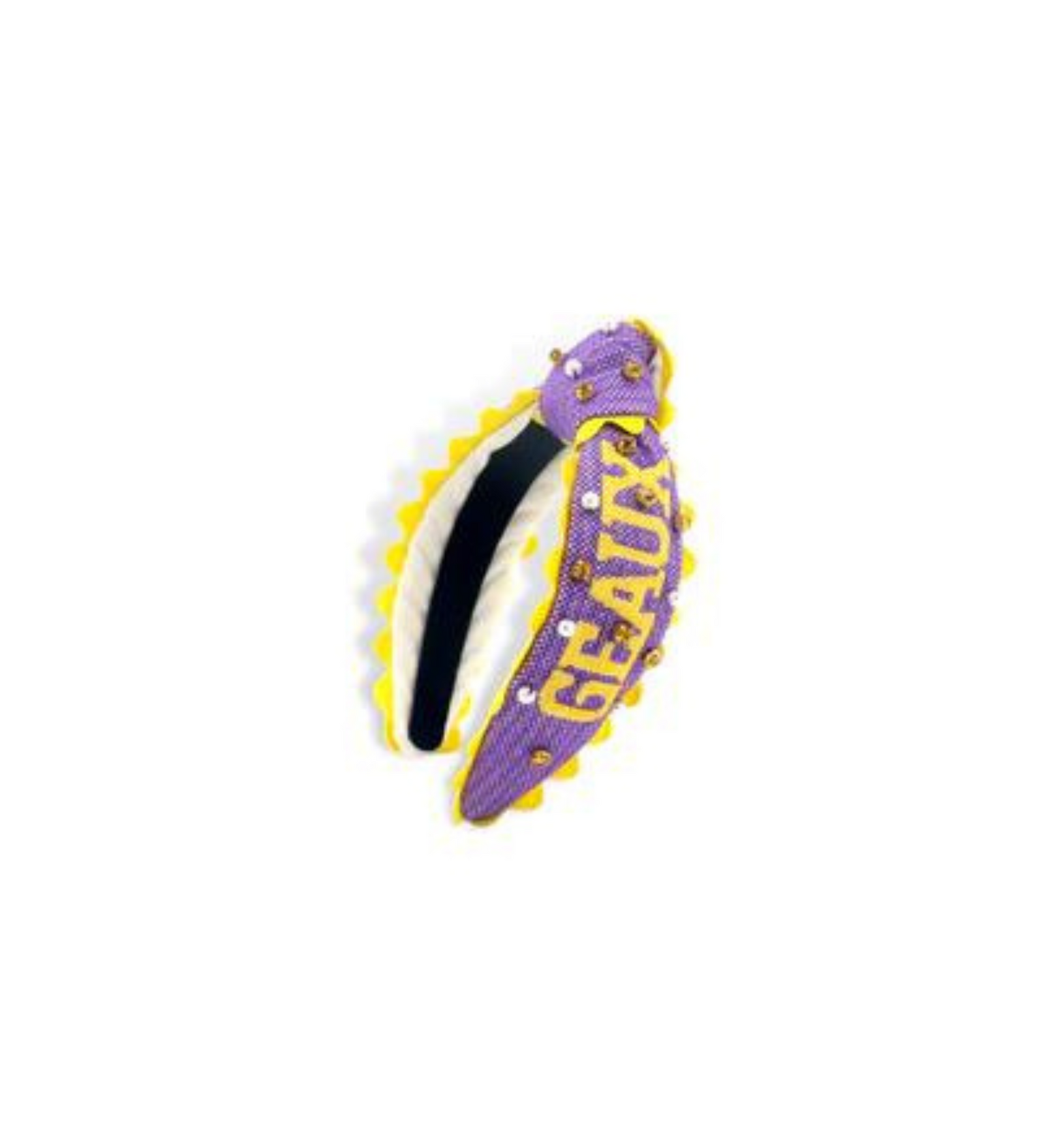 Geaux Tigers Cross Stitch Headband - CHILD
