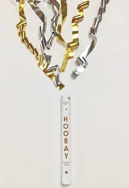 Confetti Fling Gold & Silver 9 inch