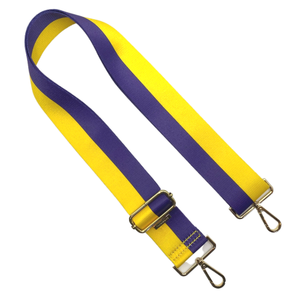 Purple and Gold Bag Strap