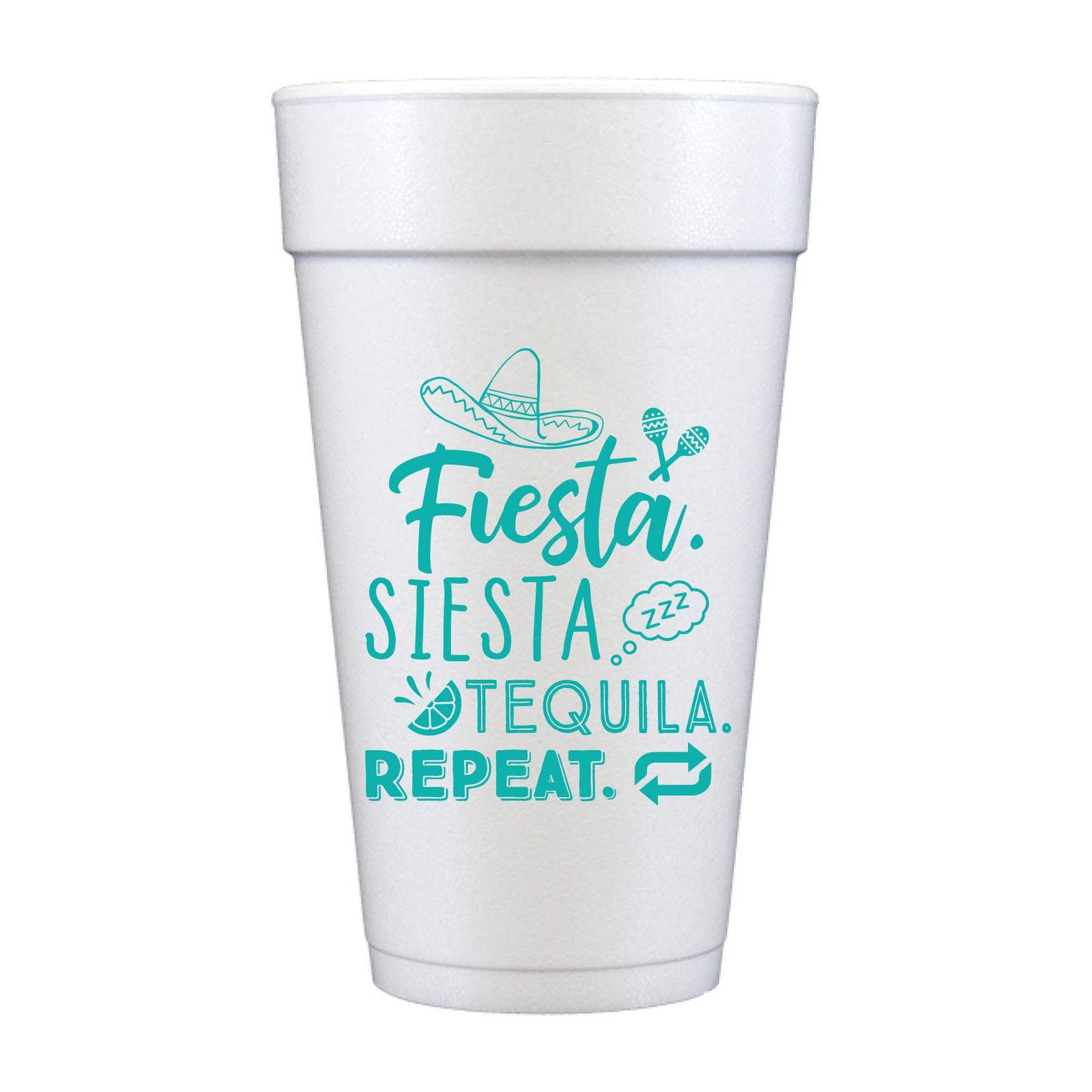 Fiesta Siesta Foam Cups
