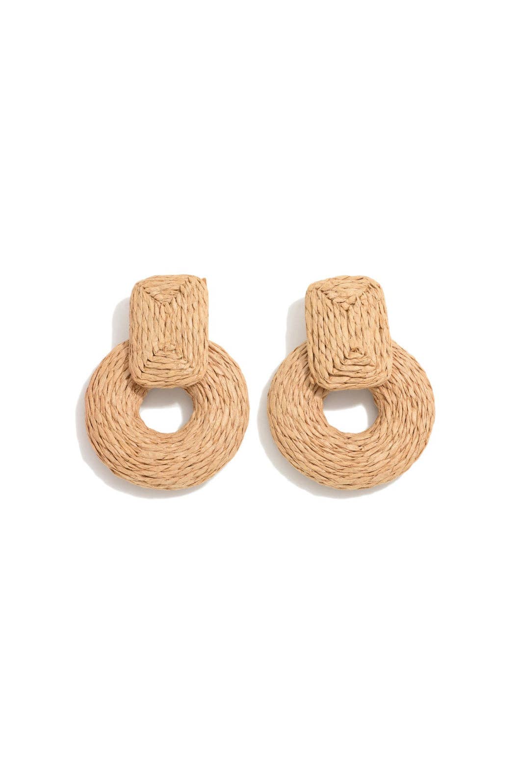 Natural Raffia Earrings
