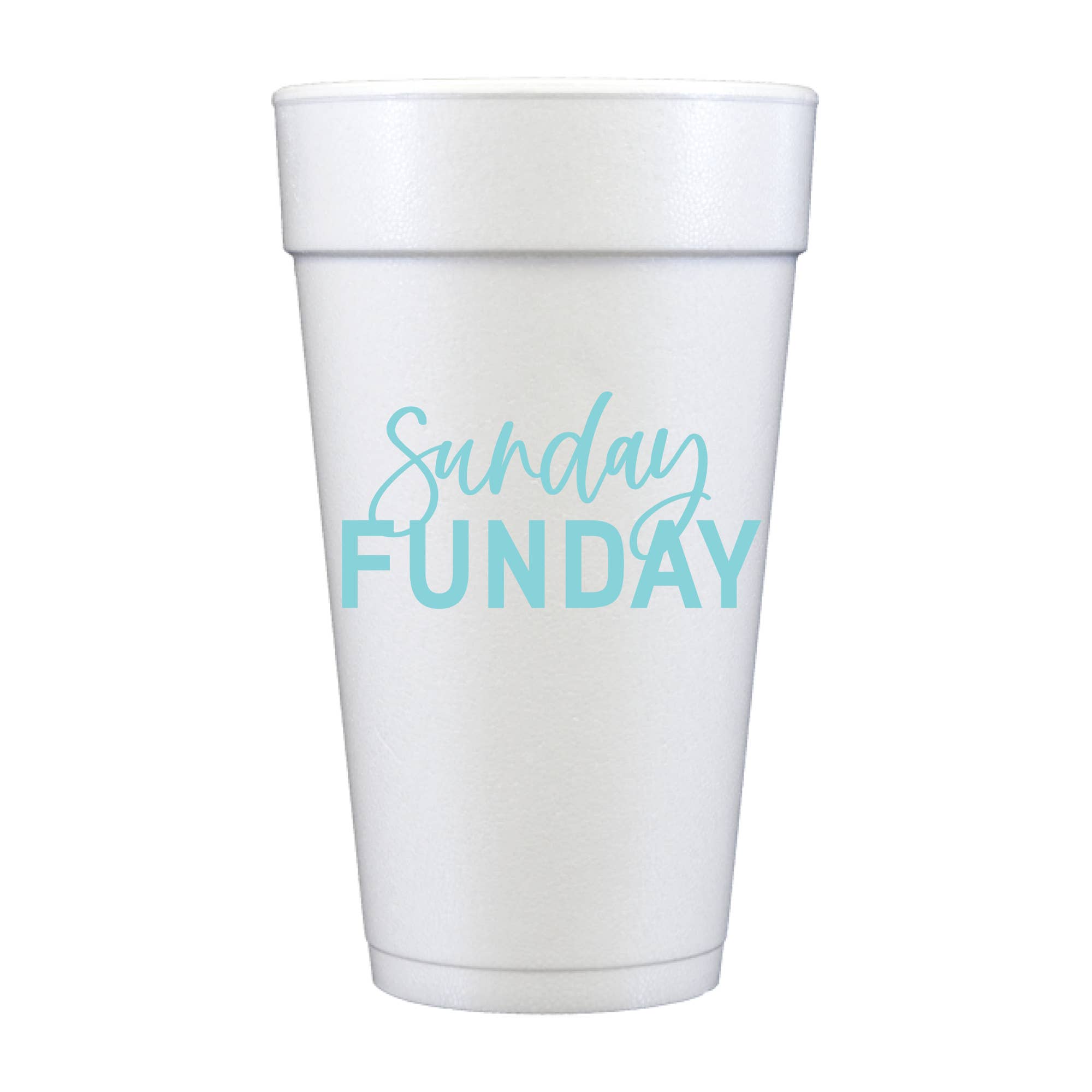 Sunday Funday Foam Cups