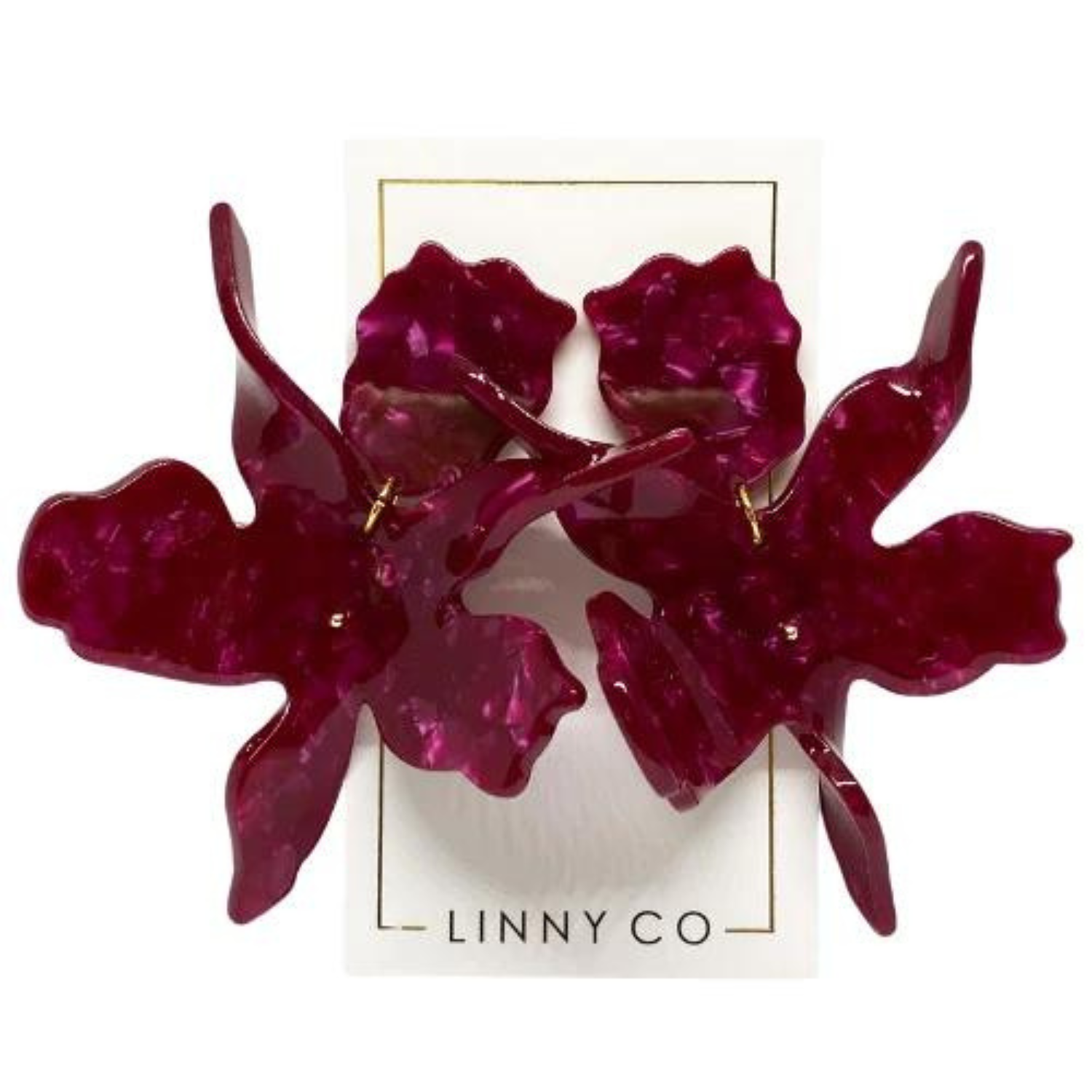 <img src="earring.jpg" alt="pinot noir flora floral linny co statement earring">