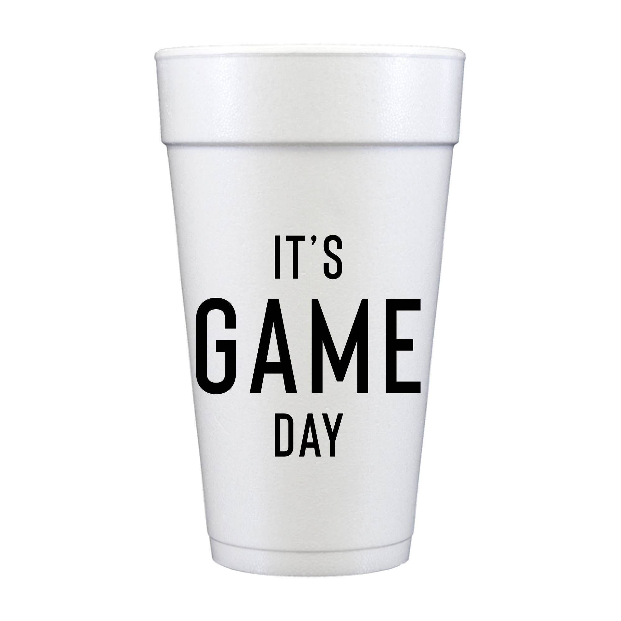 It's Game Day Foam Cups