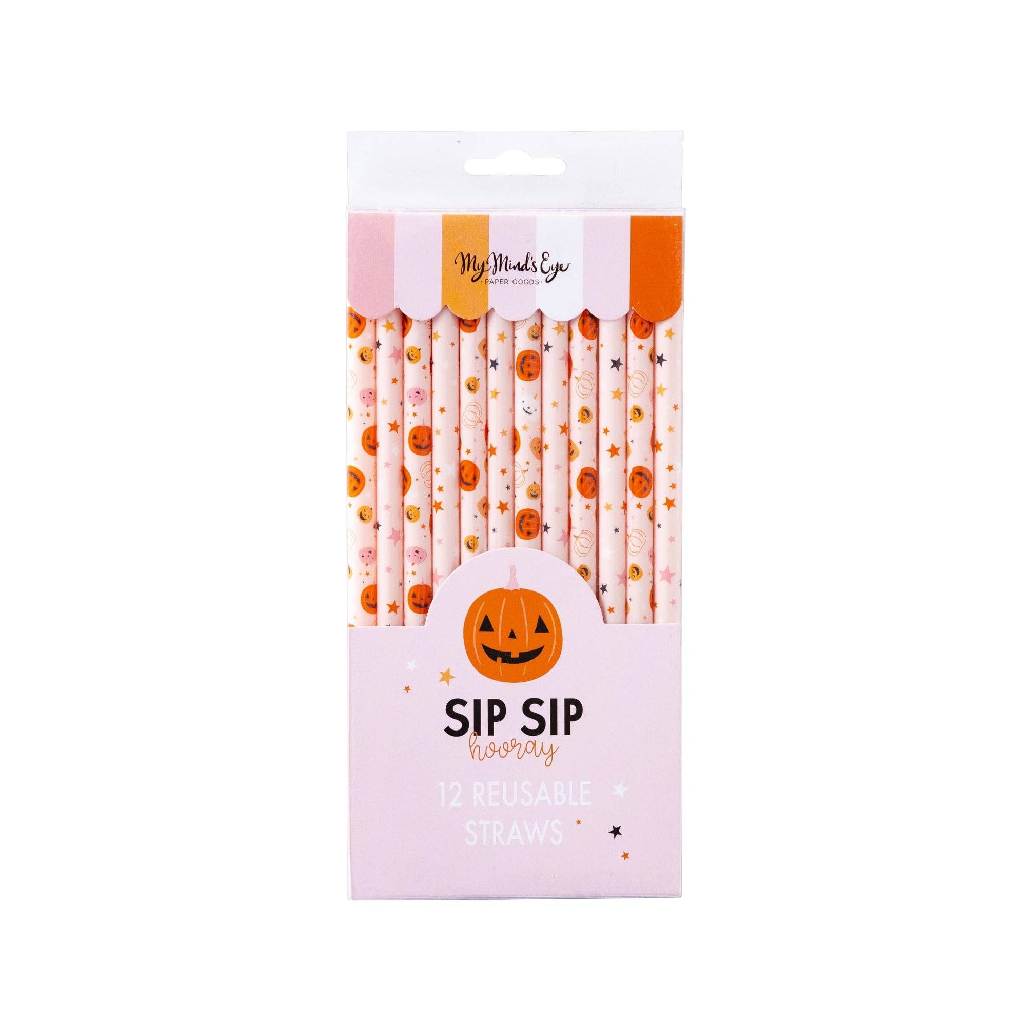 Pumpkin Reusable Straws