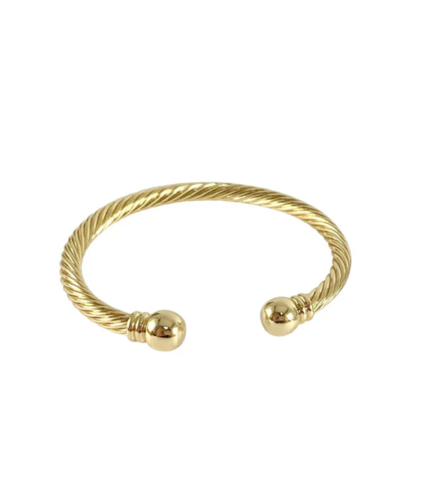 Cable Cuff - gold