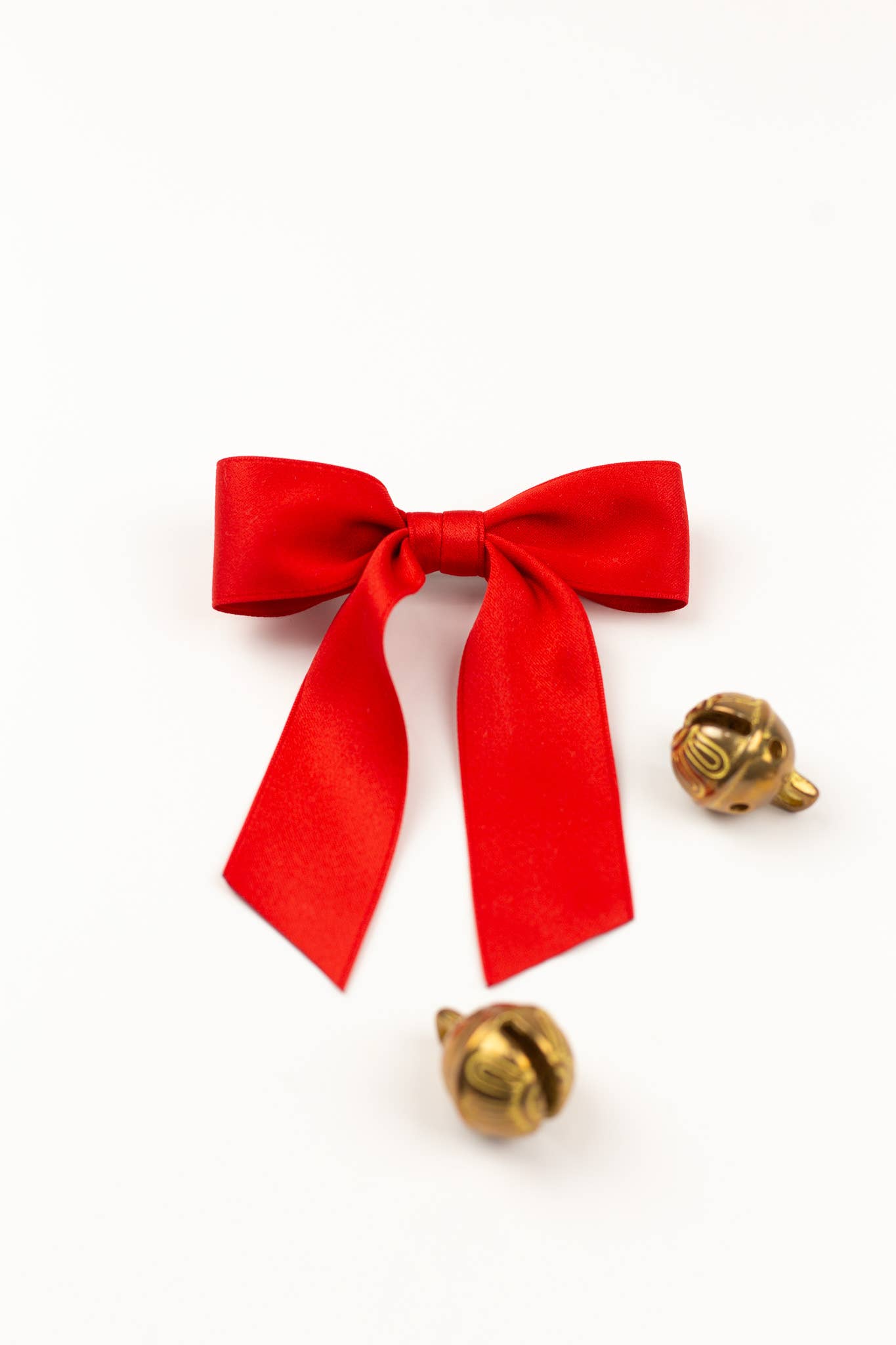 Red Matte Satin Hair Bow