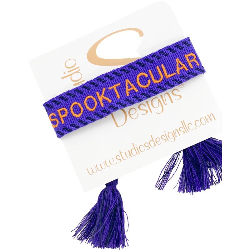 Embroidered Bracelet-Spooktacular