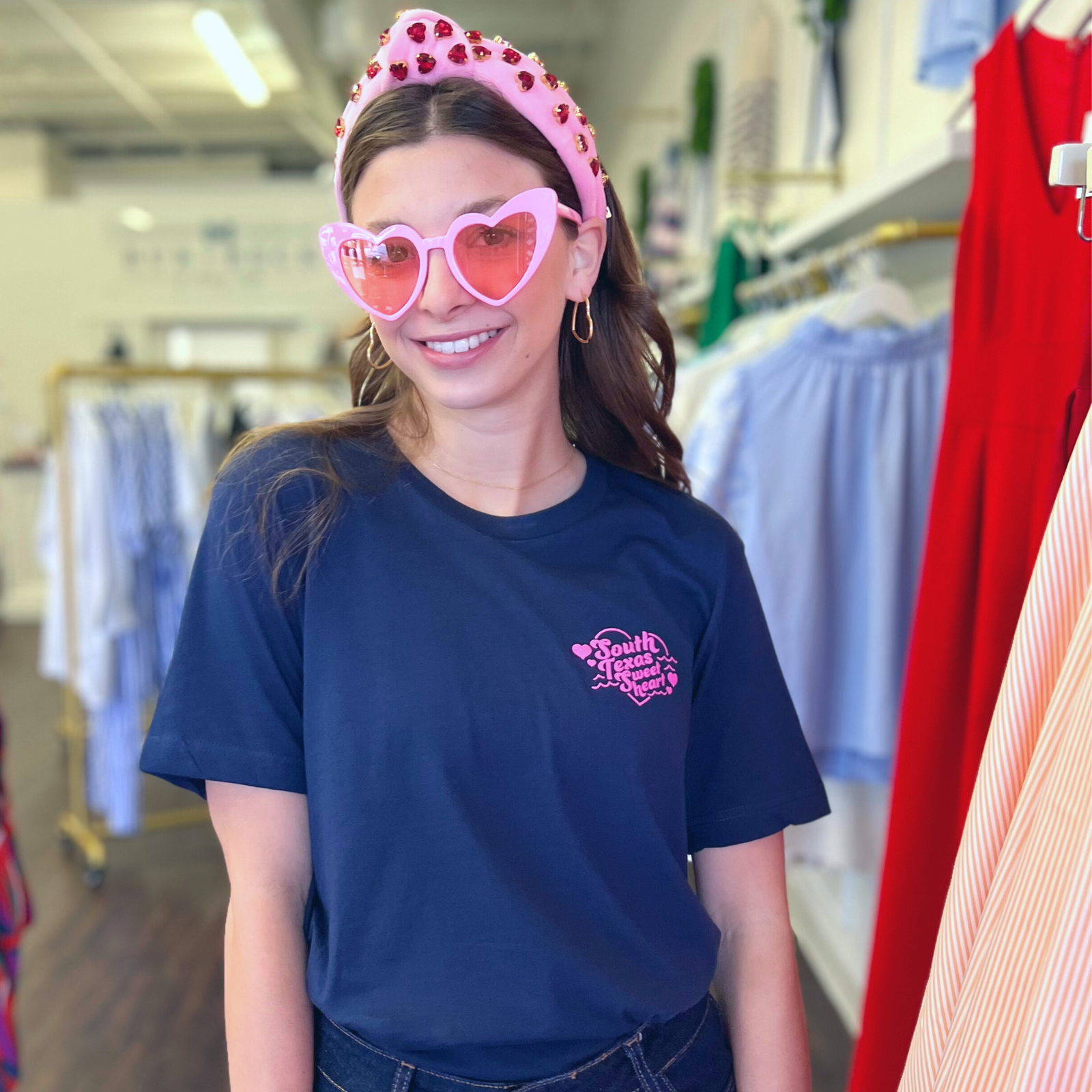 South Texas Sweetheart Tee - Navy