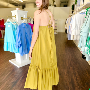 Sloan Maxi Dress- Golden Lime